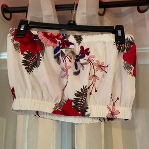Floral tube top